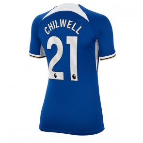 Chelsea Ben Chilwell #21 Replica Home Stadium Shirt for Women 2023-24 Short Sleeve
